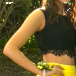 Prom 2 piece- used in good condition. Cleaned and ready to wear, Size0/2